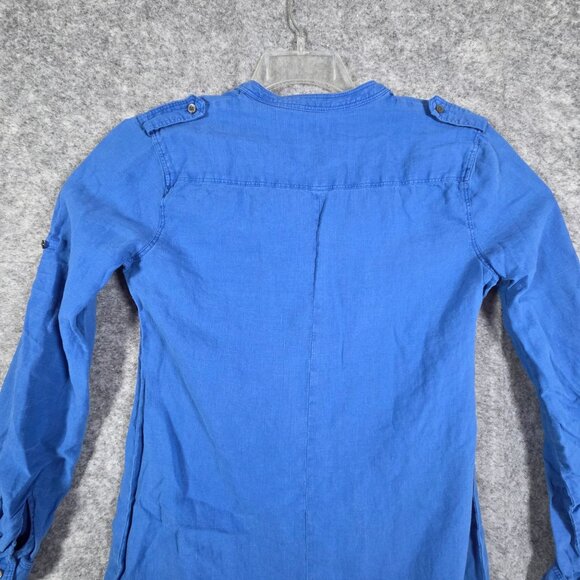 Tommy Bahama Women's Shirt Dress Long Sleeve Mini Length Denim Size XS Coastal - Picture 6 of 8